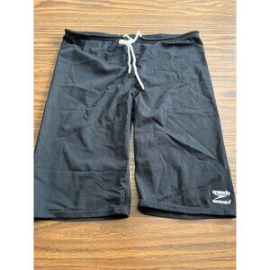 Speedo Endurance square leg black bike shorts size 34